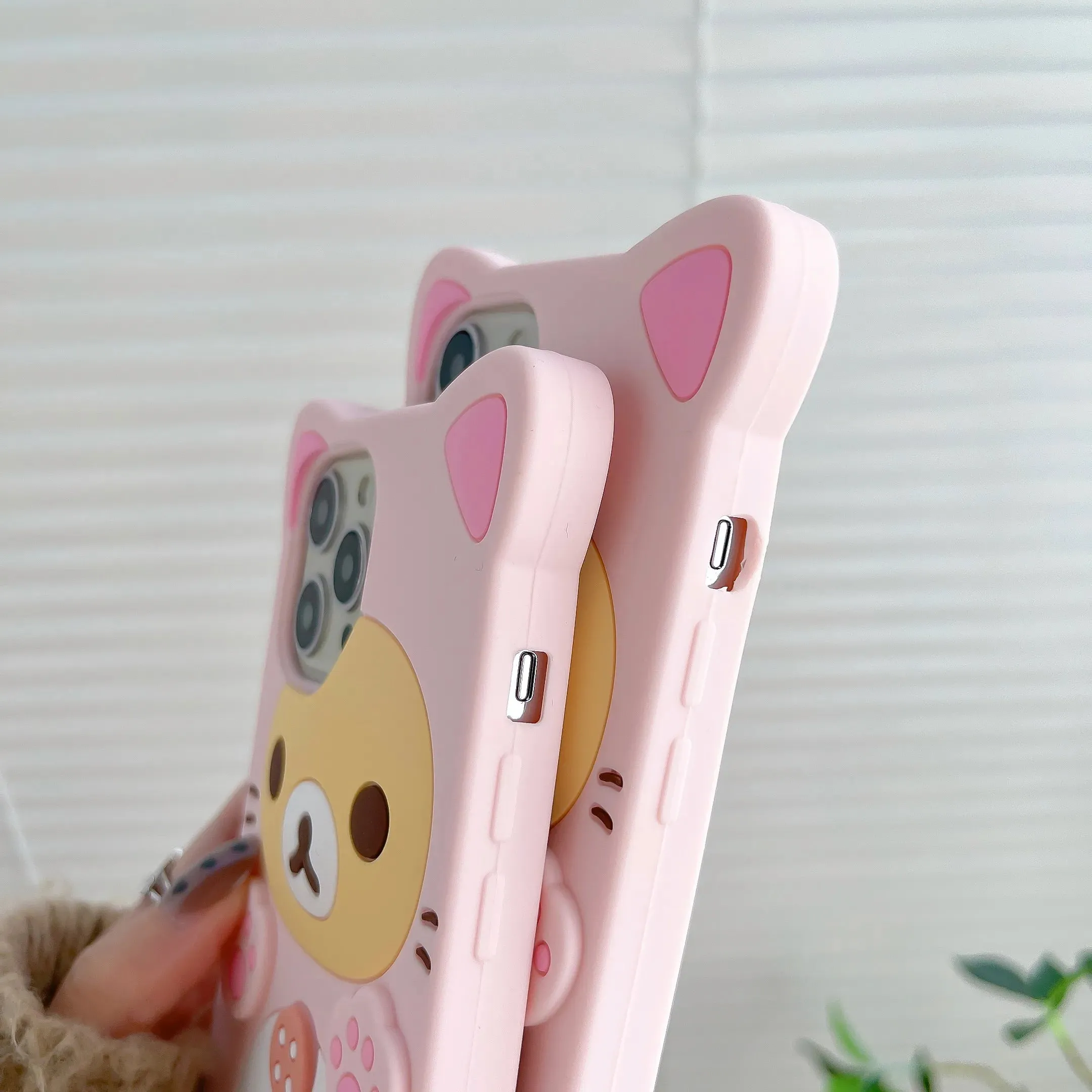 3D Cat Paw Bear Phone Case