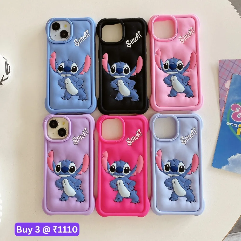 3D Fun Cartoon Silicone Soft Protective Phone Case - iPhone 15 Plus