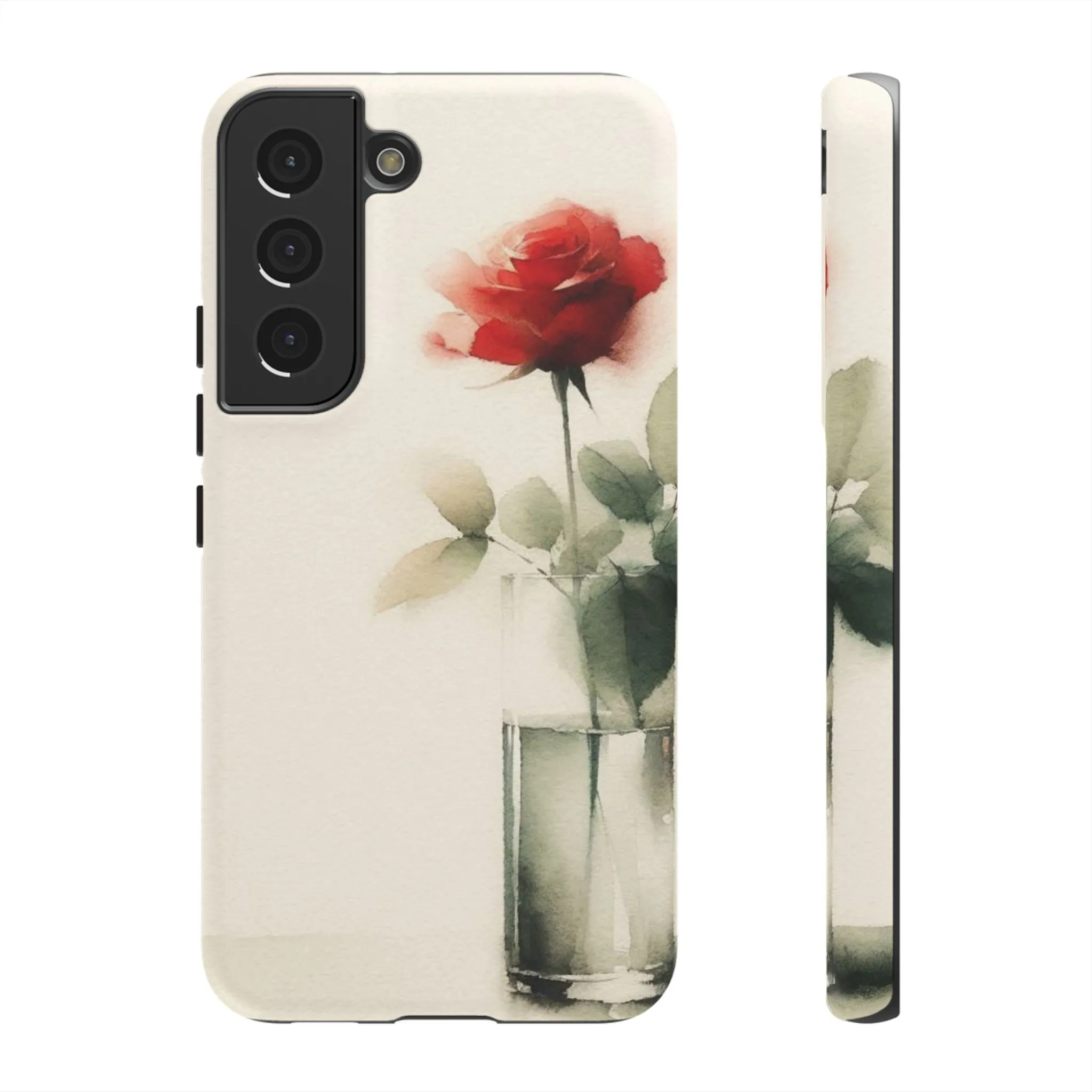 A rose in a vase minimal Tough Cases