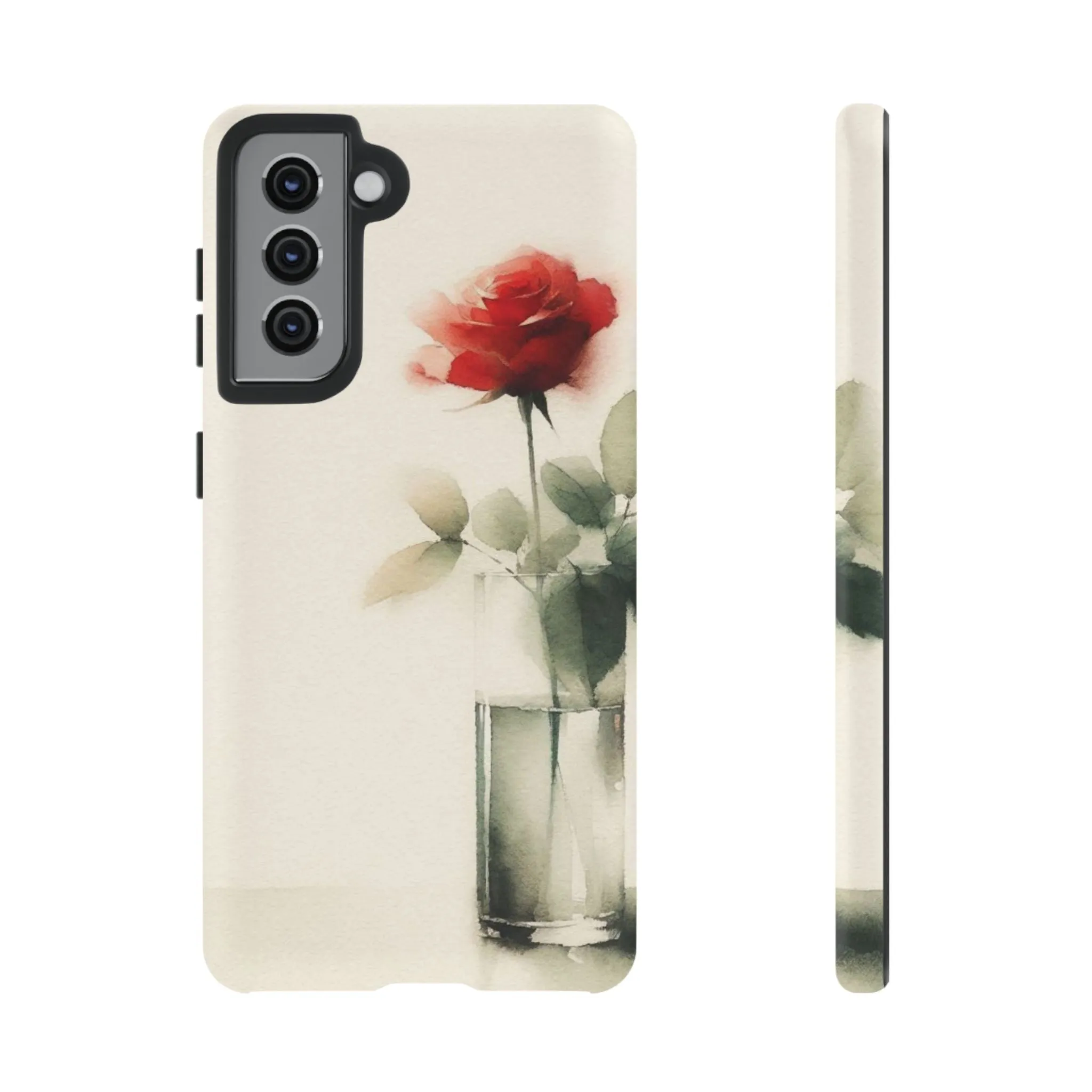 A rose in a vase minimal Tough Cases