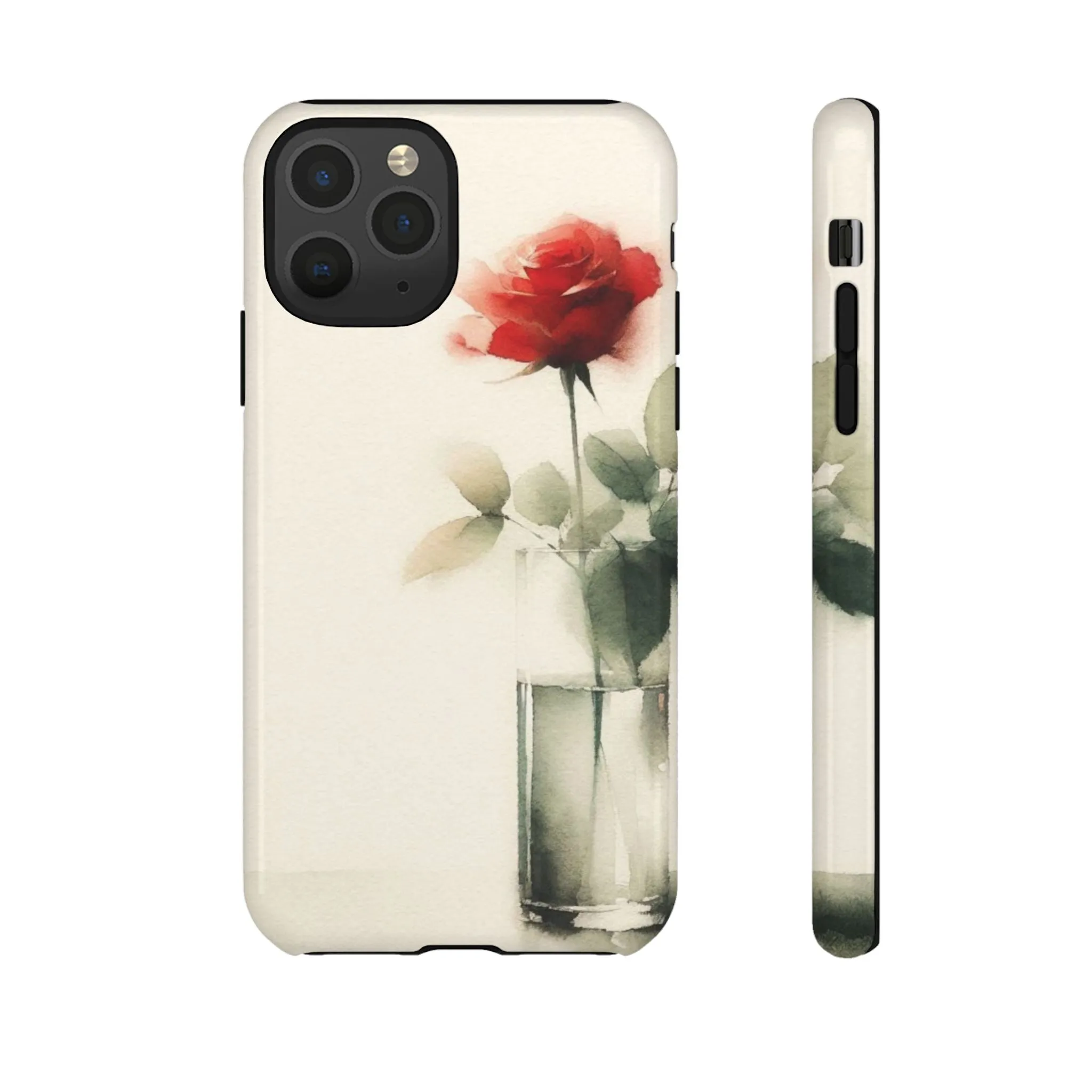 A rose in a vase minimal Tough Cases