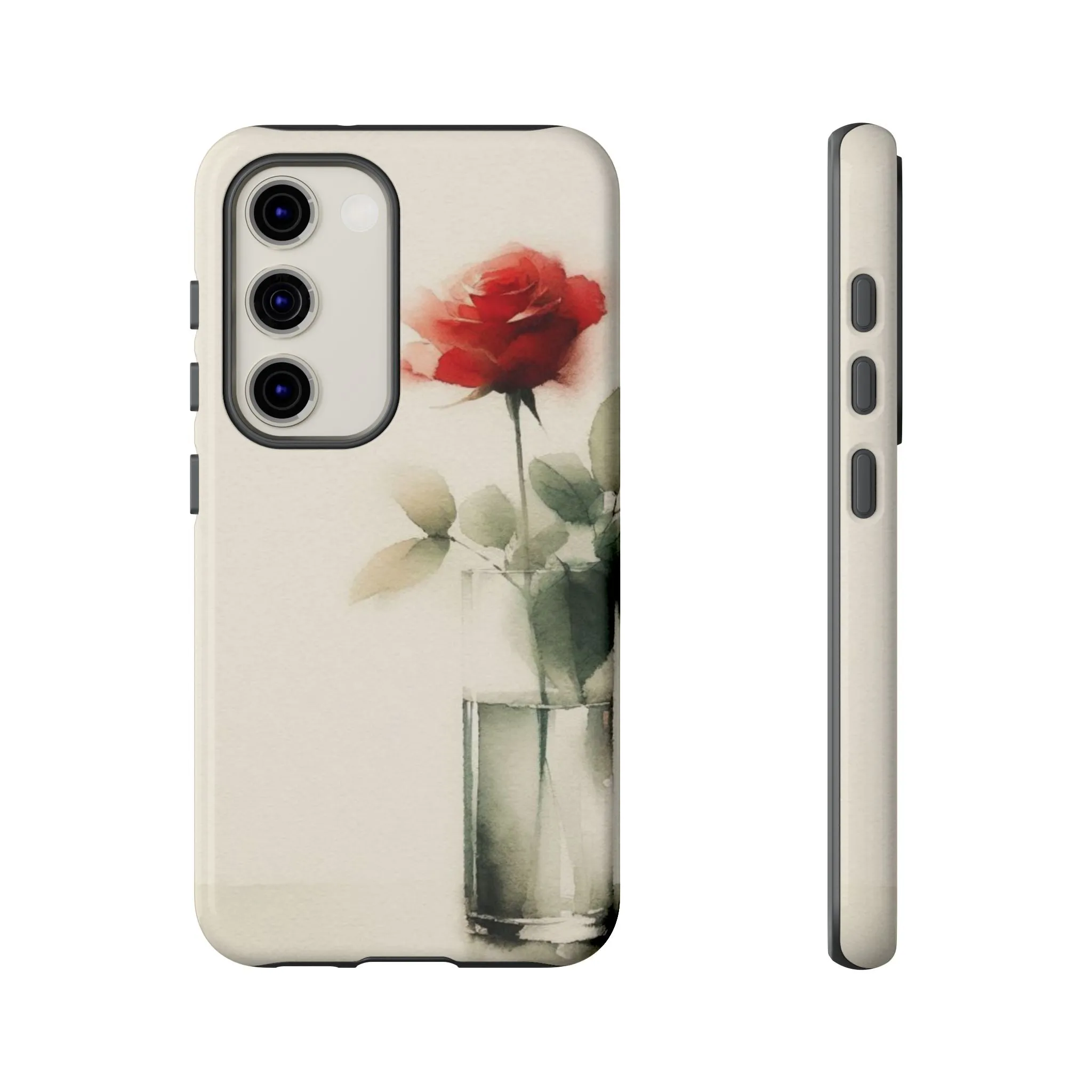 A rose in a vase minimal Tough Cases
