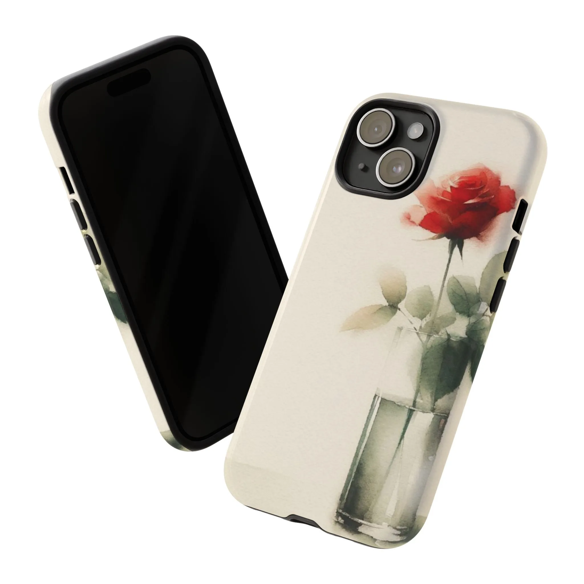 A rose in a vase minimal Tough Cases