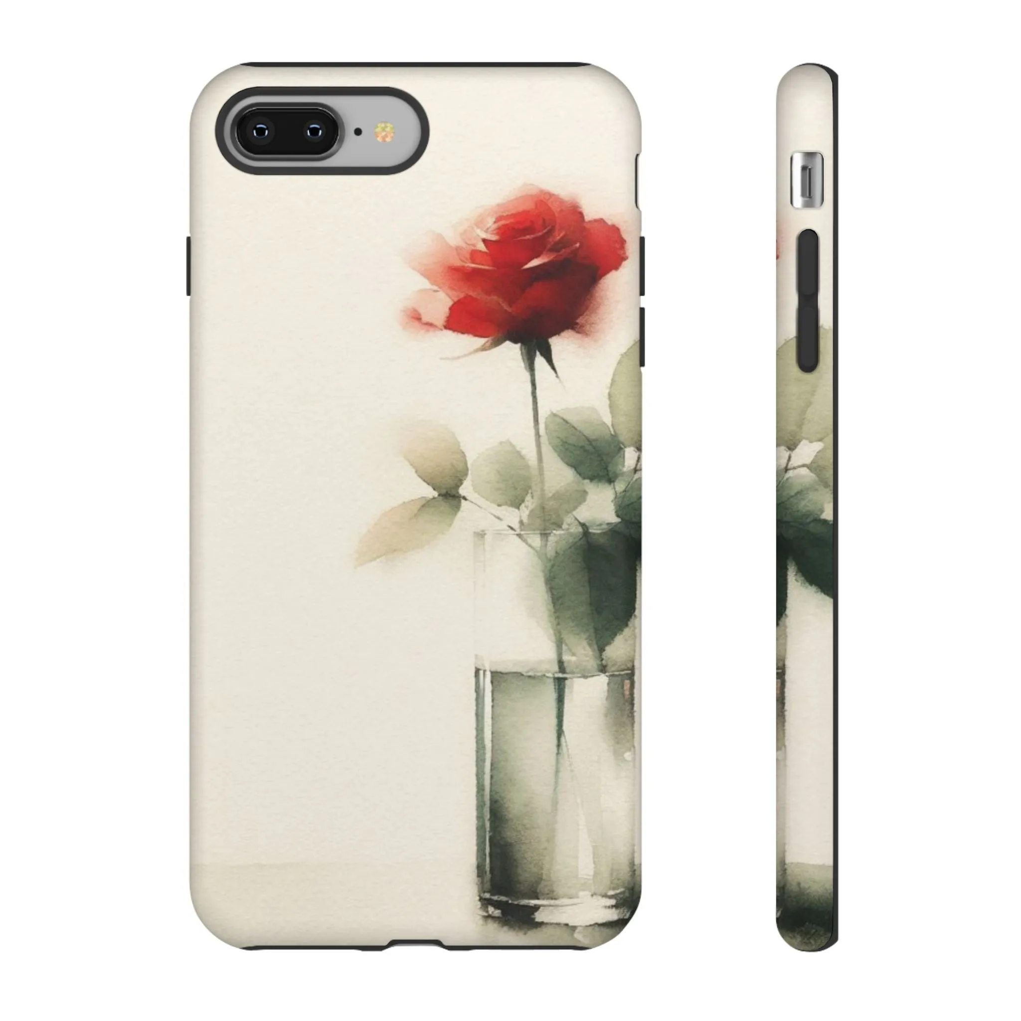 A rose in a vase minimal Tough Cases