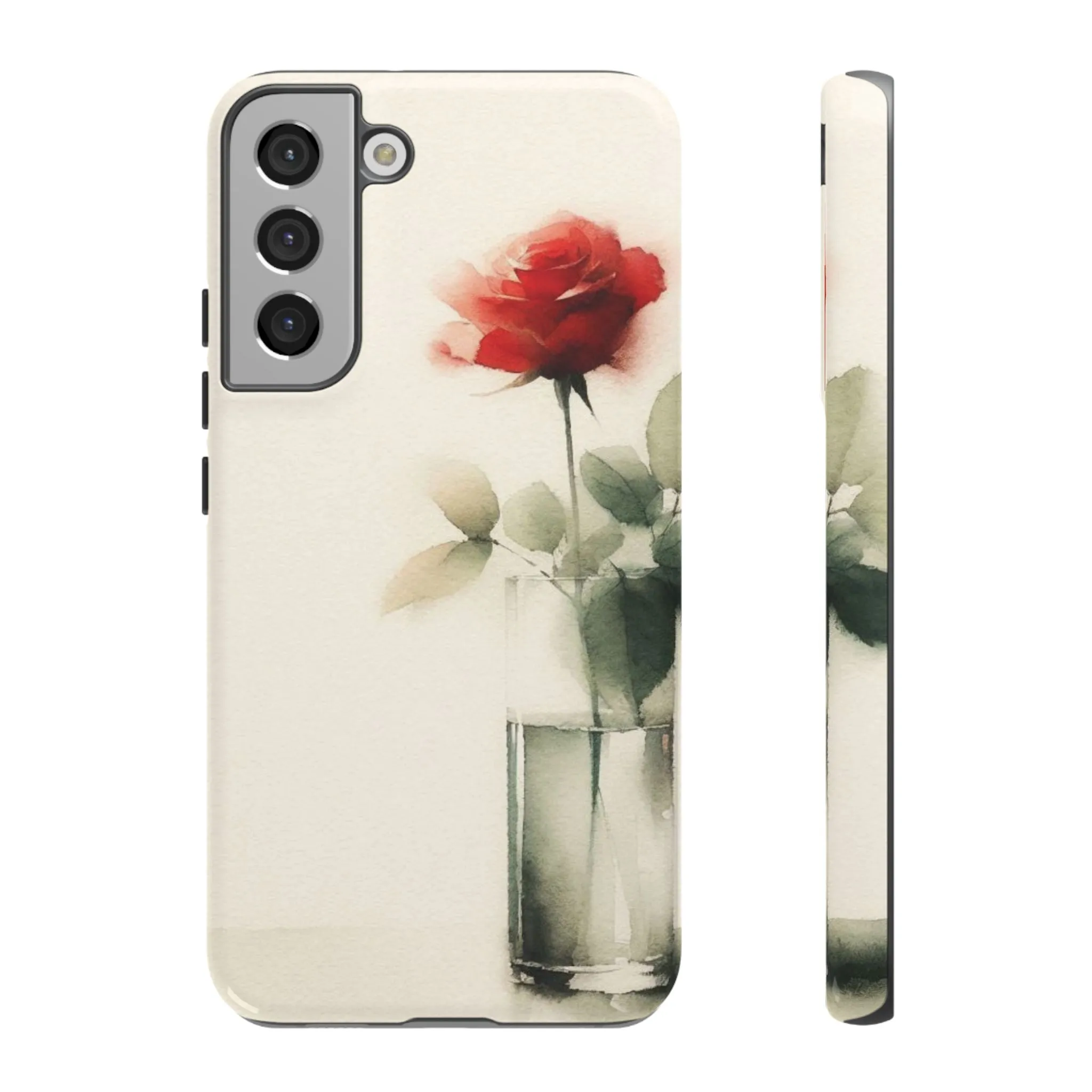 A rose in a vase minimal Tough Cases