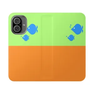 Anime-Inspired Fish Flip Phone Case - Rent-A-Girlfriend Fans