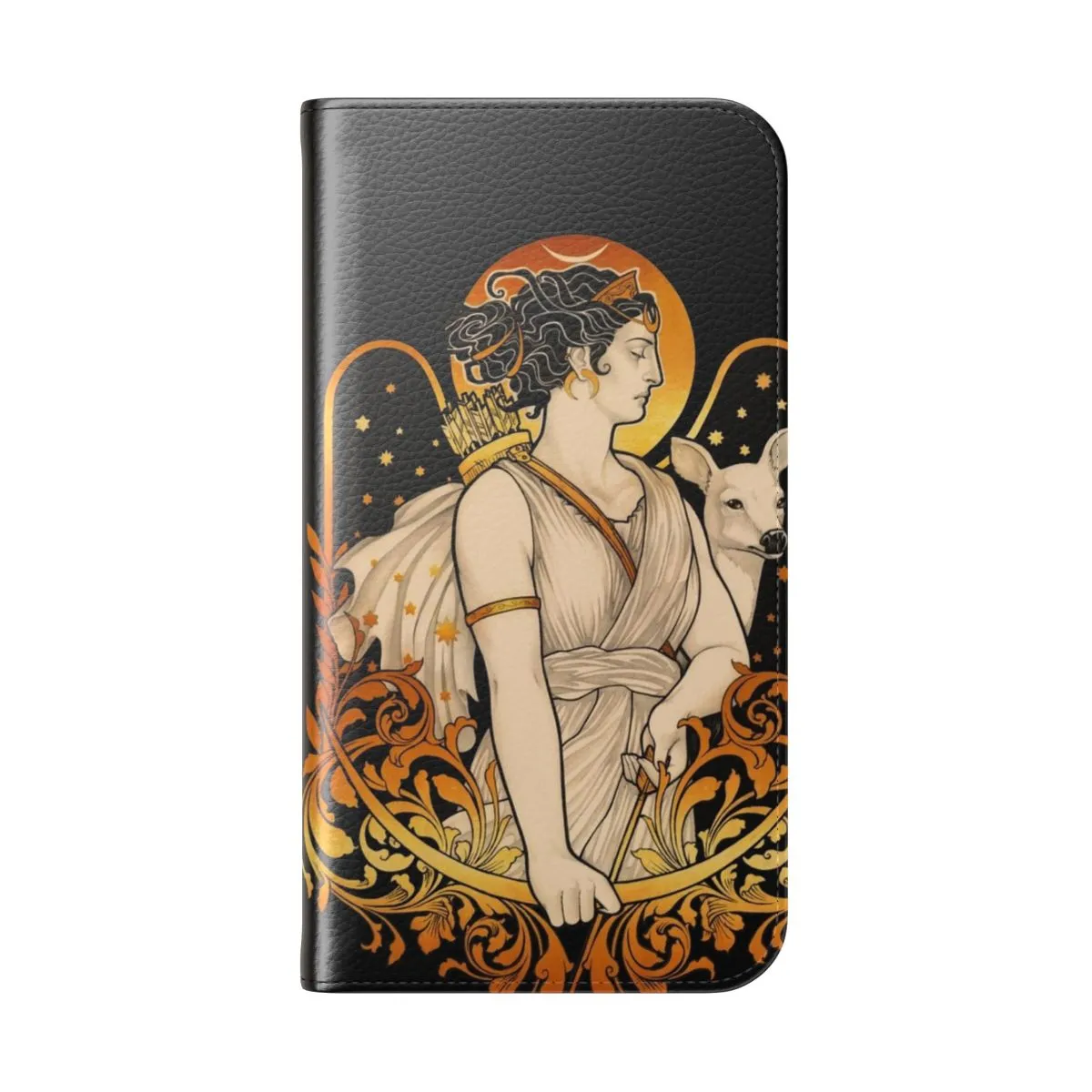 Artistic Goddess Inspired Flip Cover Phone Case