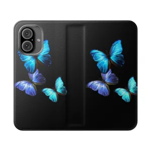 Beautiful Blue Butterfly Phone Case for Women