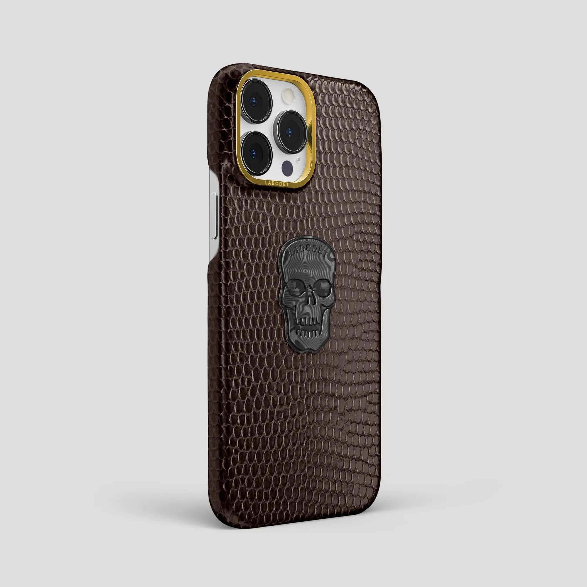 Classic Case With Carbon Skull For iPhone 14 Pro Max In Lizard