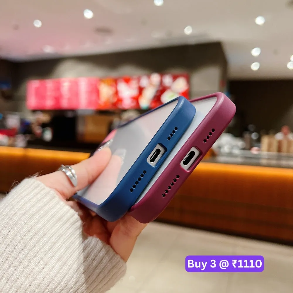 Electroplating Transparent Camera Lens Protective Phone Case - iPhone 15 Plus