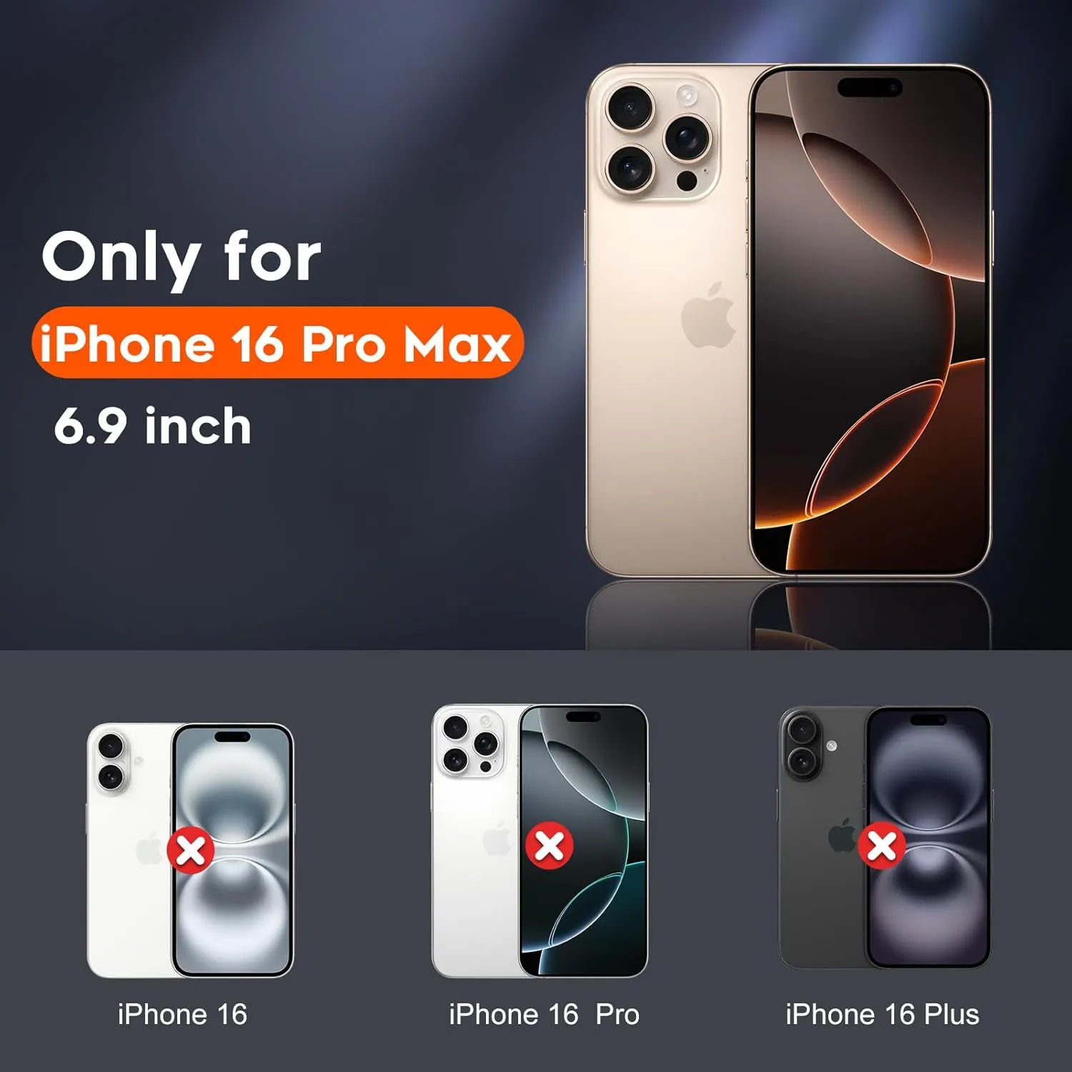 Entronix Apple iPhone 16 Pro Max [Magnetic-Compatible] Case - Translucent Matte,