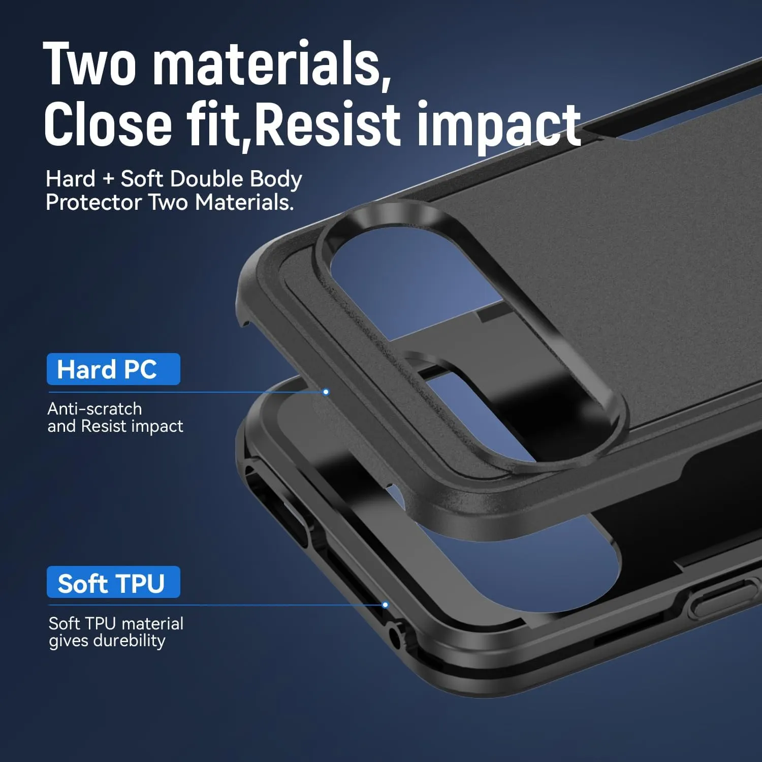 Entronix Case Designed for Google Pixel 8 Pro Heavy Duty Case, Protection Shockproof Dropproof Dustproof Anti-Scratch Case