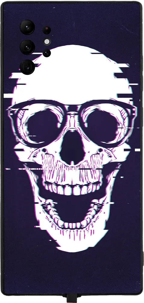 Glitch Skull RGB LED Protective Phone Case for iPhone and Samsung Models