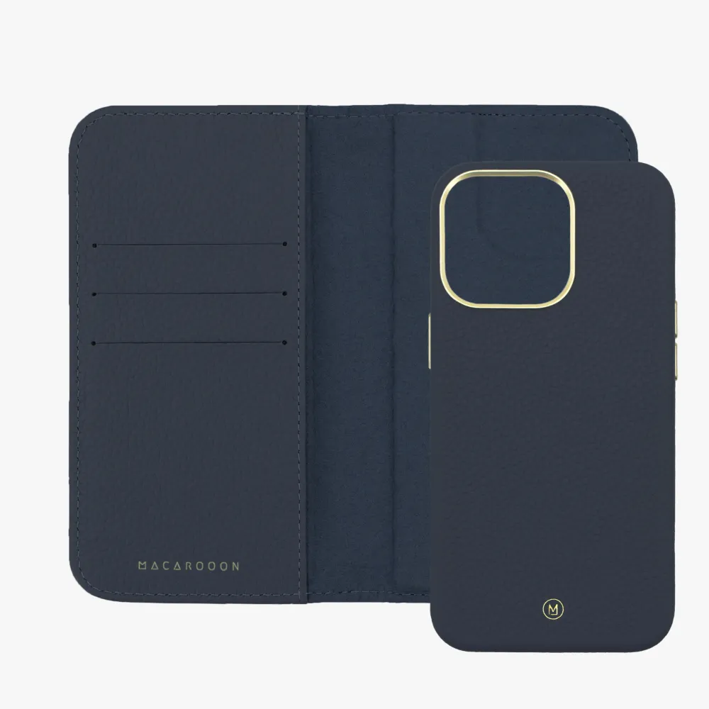 iPhone 14 MagSafe Leather Flip Cover with Leather Case