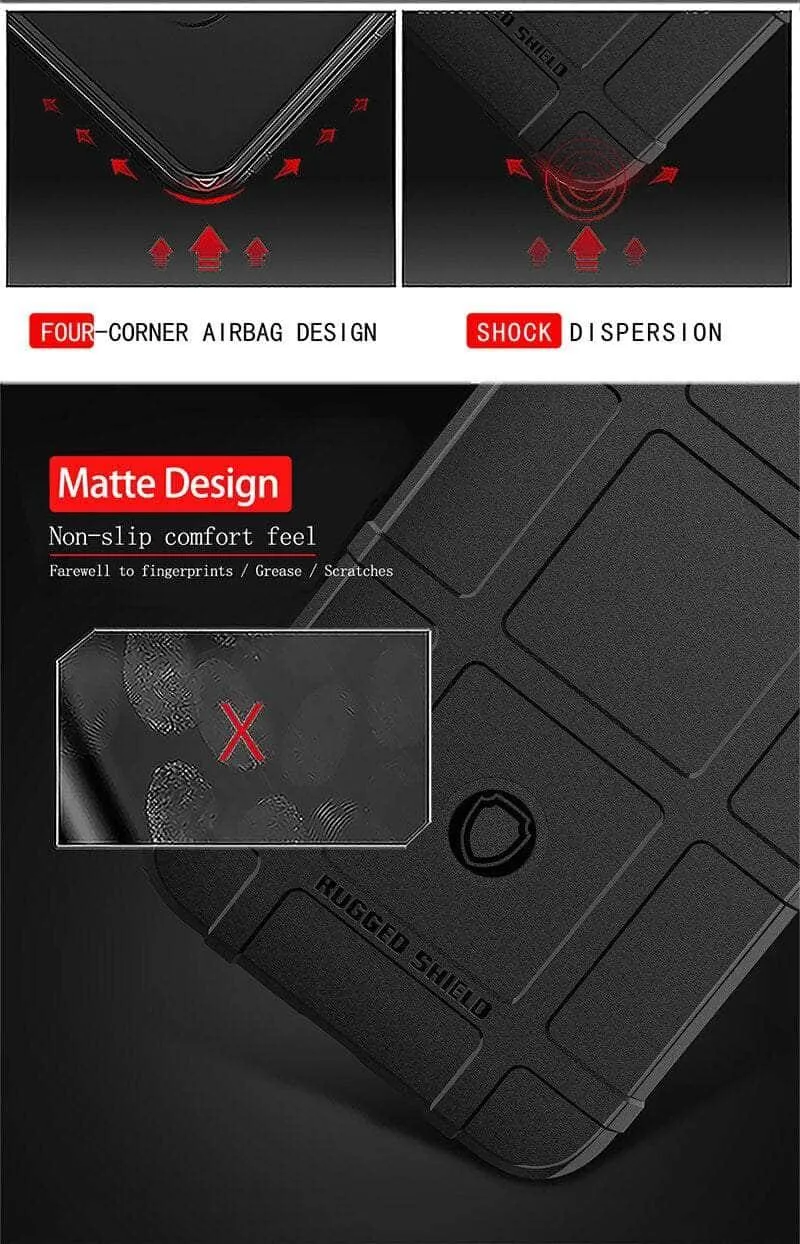 iPhone 15 Rugged Fiber Shield Matte Rubber Case