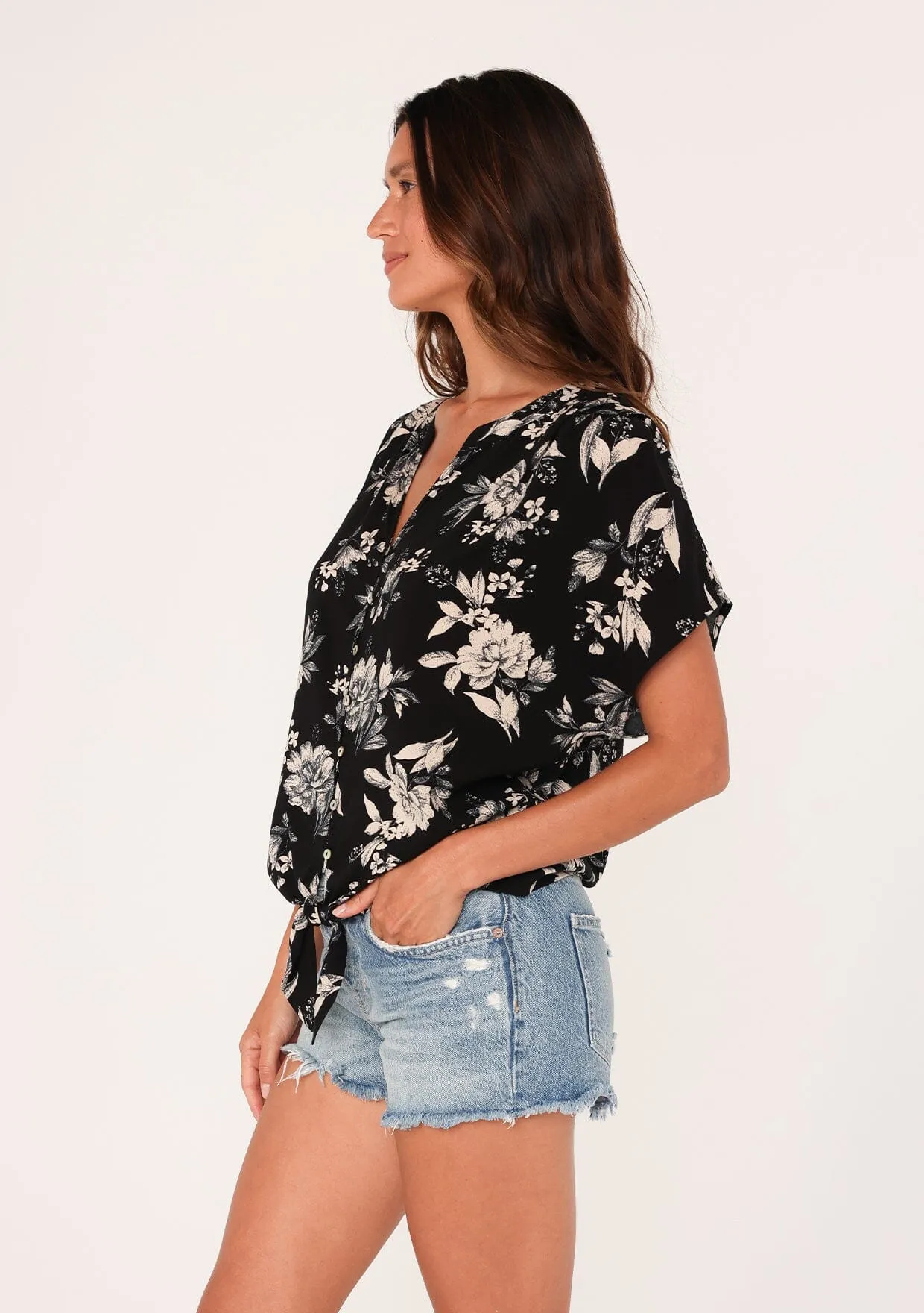 Maisie Tie Front Top