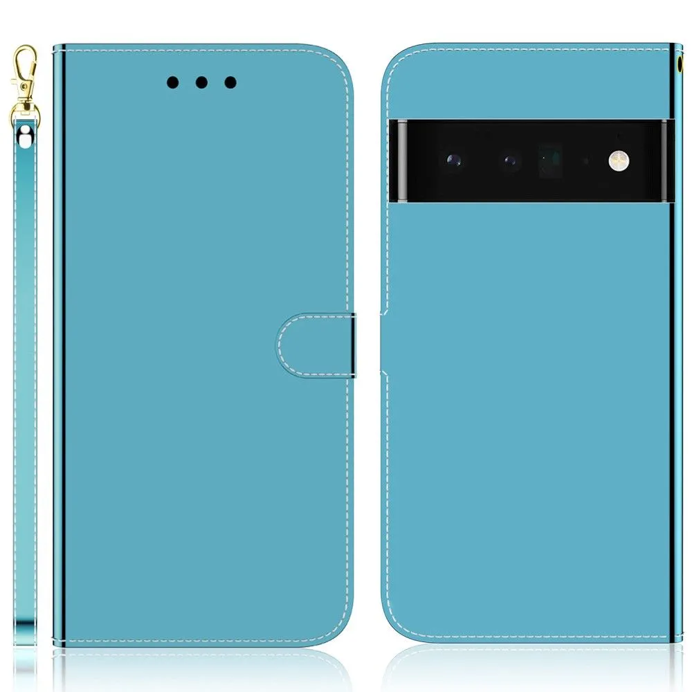 Mirror Google Pixel 6 flip case - Blue