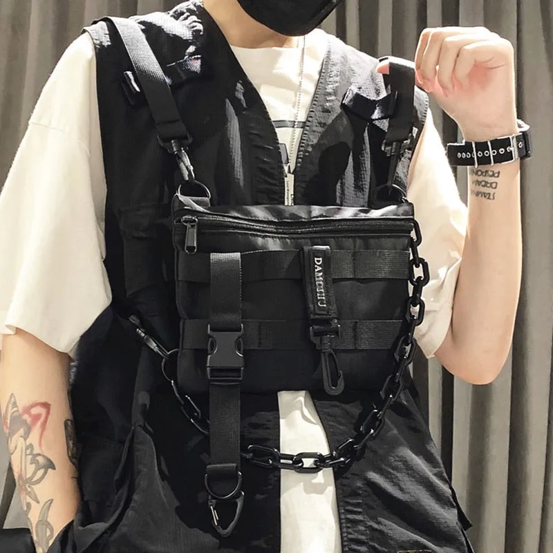 New Design! Functional Tactical Chest Bag Fashion Molle Vest Streetwear Bag Waist Pack Wild Chest Rig Bag