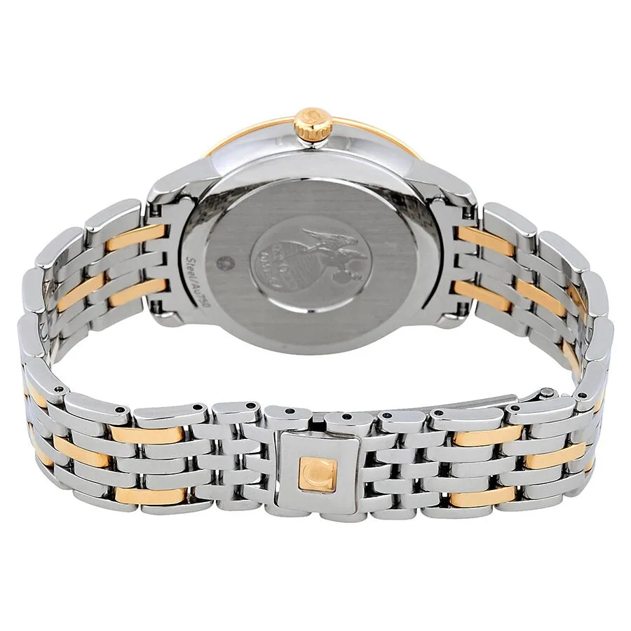 Omega De Ville Prestige Mother of Pearl Diamond Dial Steel and 18K Yellow Gold Ladies Watch 42420332055002 424.20.33.20.55.002