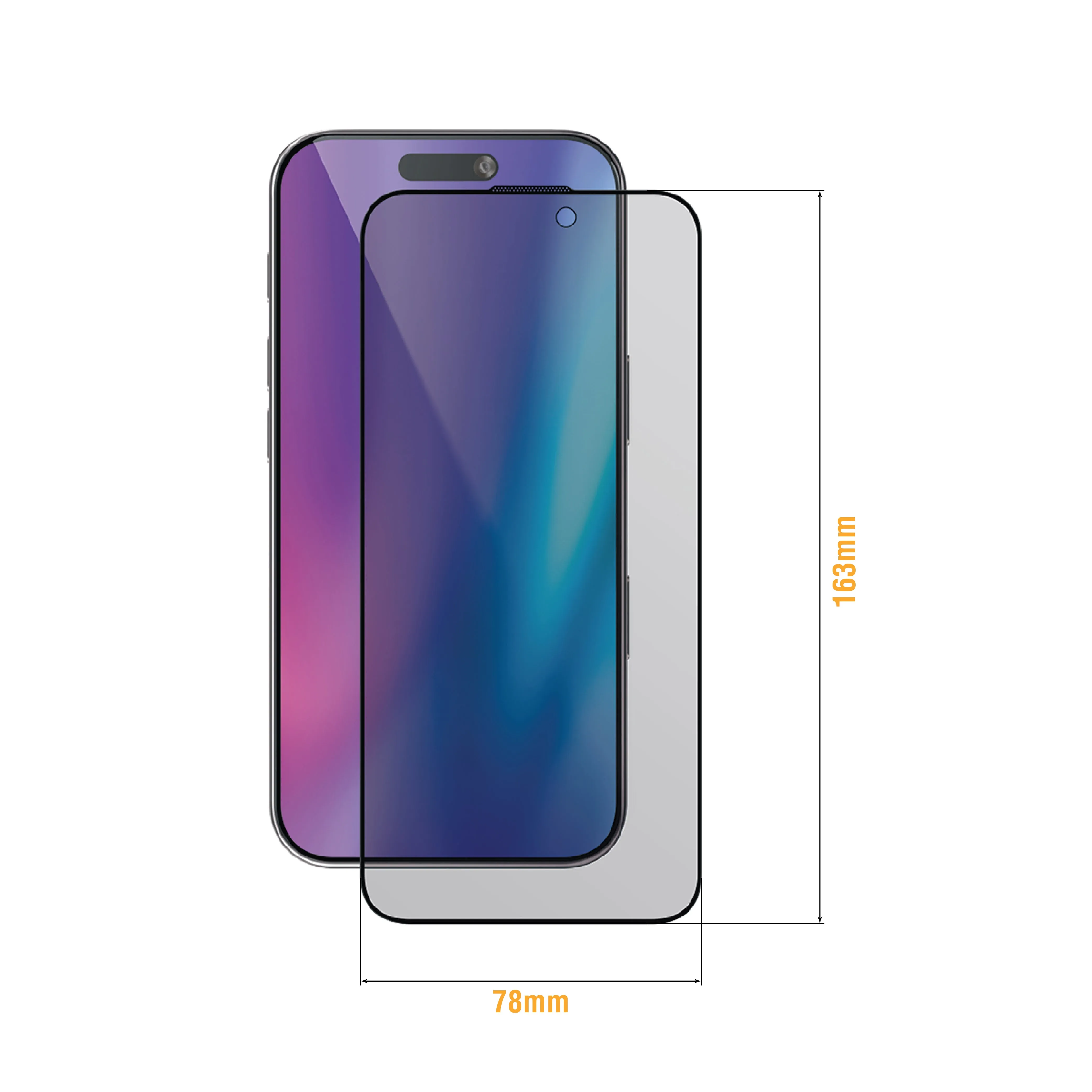 Privacy Glass Compatible Phone 16 Pro Max Screen Protector | Supa Fly