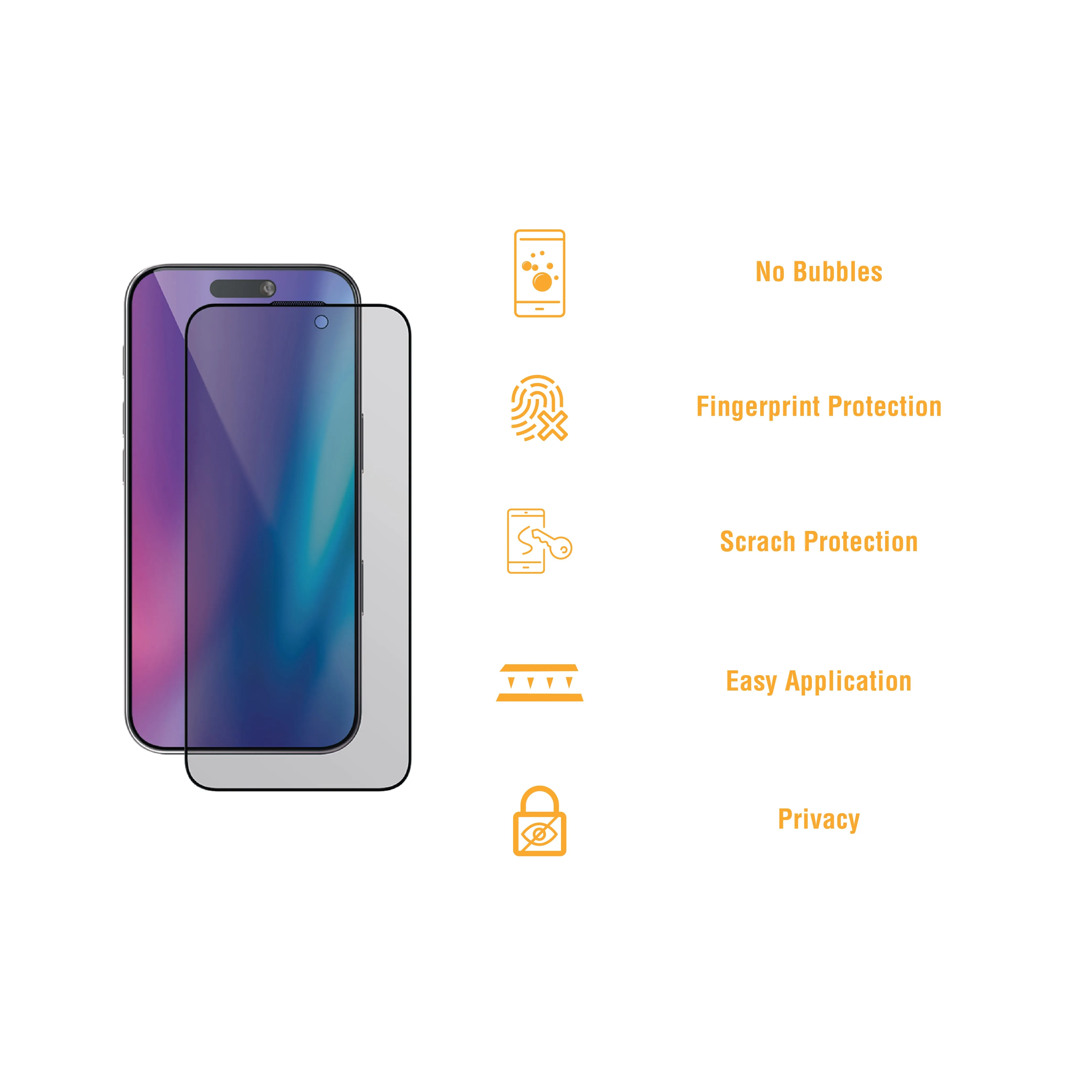 Privacy Glass Compatible Phone 16 Pro Max Screen Protector | Supa Fly
