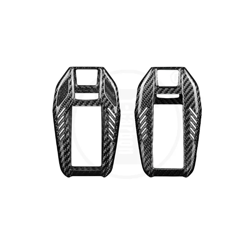 Real Carbon Fiber Key Case Key Fob for Smart Key TouchScreen BMW 5 series 7 series