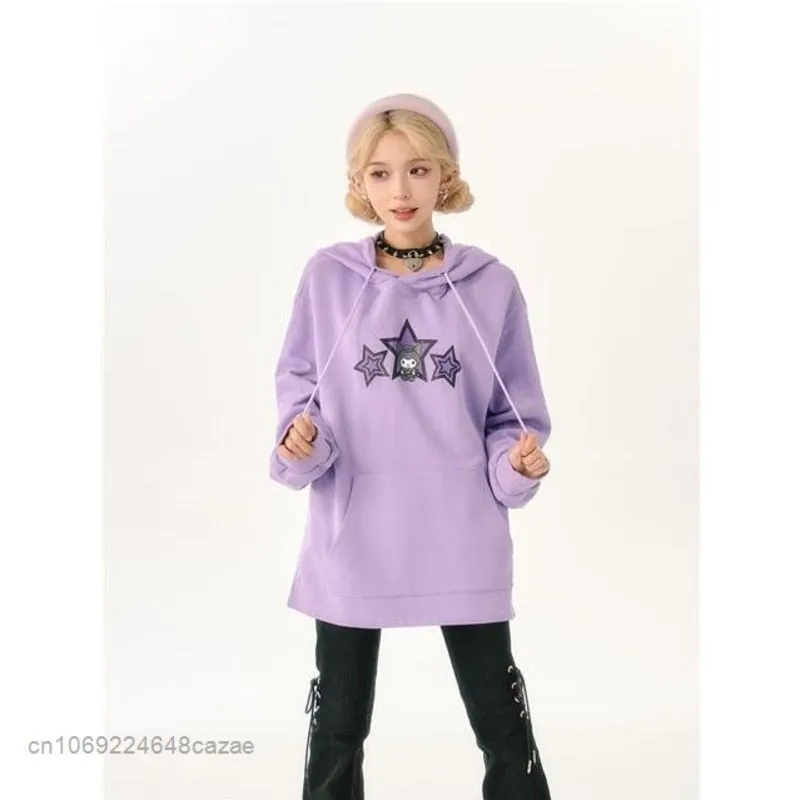 Sanriocore Kuromi Little Devil Hoodie Sweatshirt