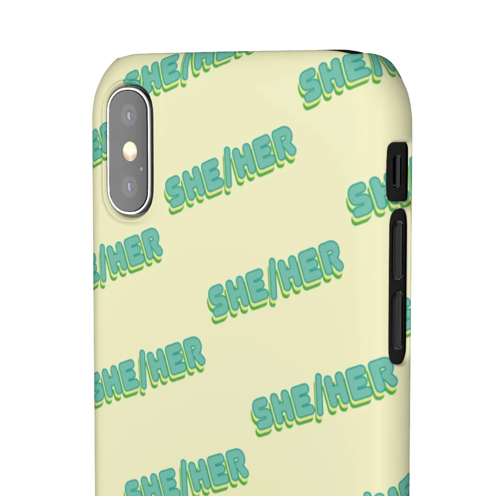 She/Her Phone Case For Apple & Samsung