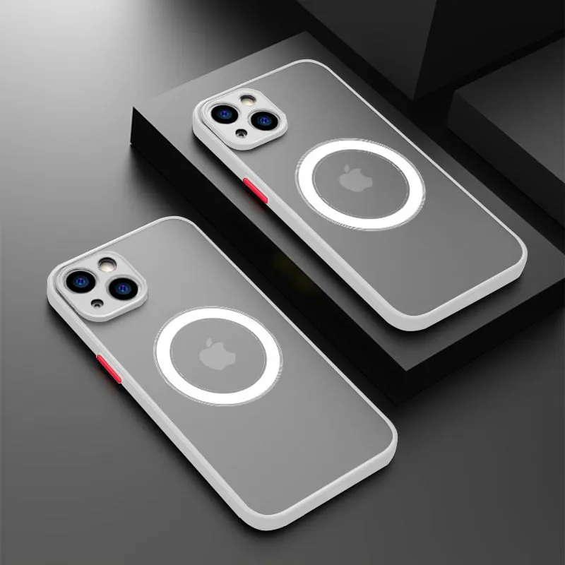 Shockproof Matte Magsafe Apple iPhone Case