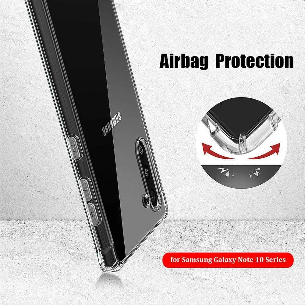 Slim Transparent TPU Case Samsung Galaxy Note 10 Plus Anti-knock Soft Silicone Back Shockproof Cover