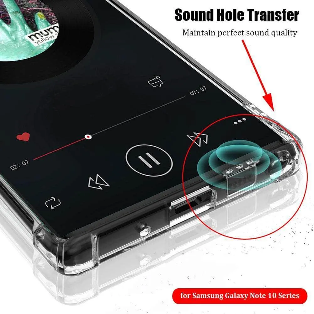 Slim Transparent TPU Case Samsung Galaxy Note 10 Plus Anti-knock Soft Silicone Back Shockproof Cover
