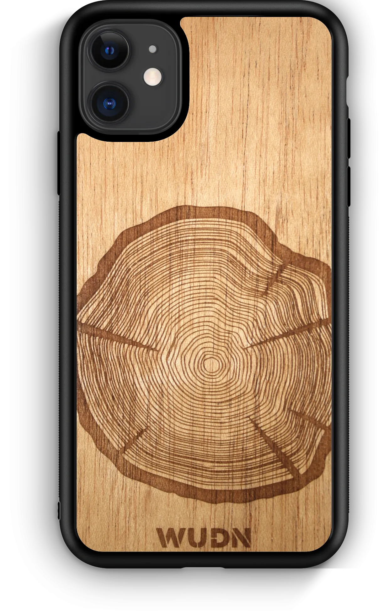 Slim Wooden iPhone Case (Tree Stump in Mahogany)