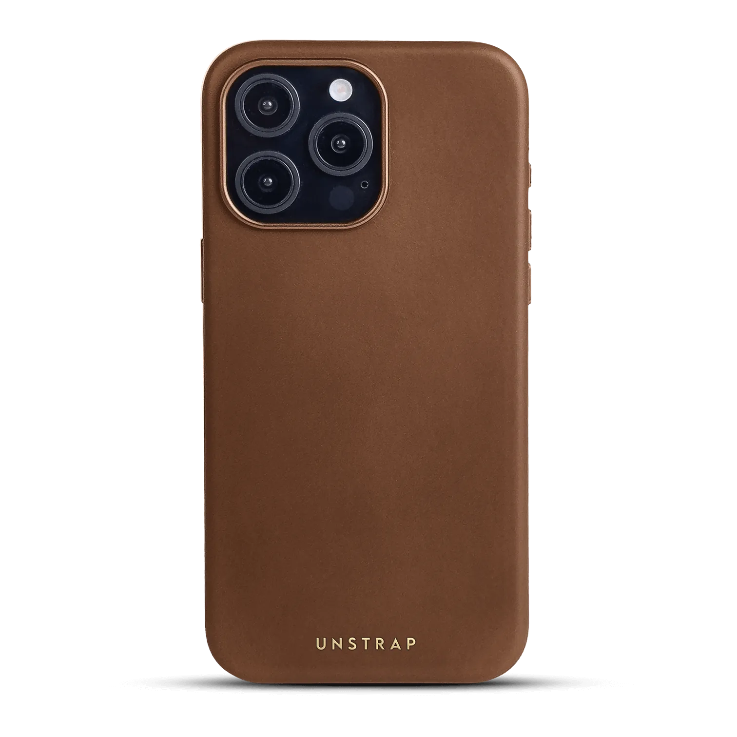 Soft Leather MagSafe iPhone Case - Cognac