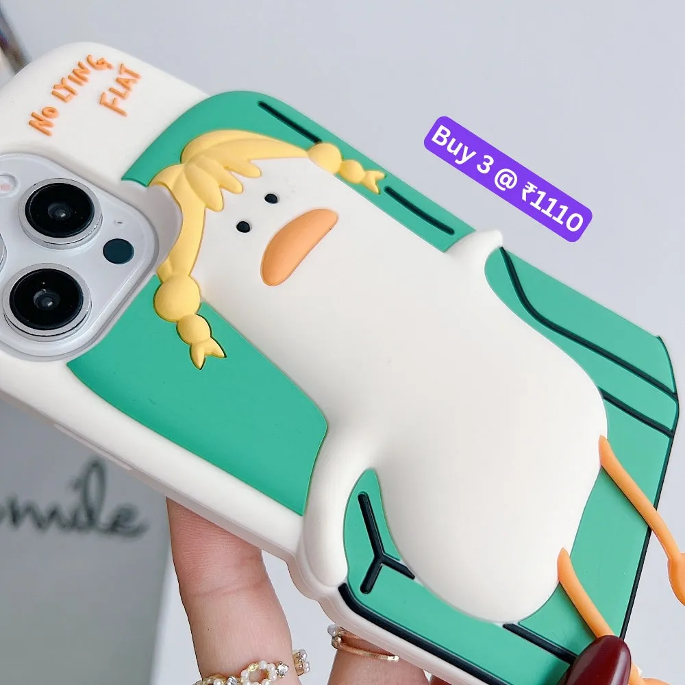 Soft Silicone Ducklings Phone Case - iPhone 15 Pro Max