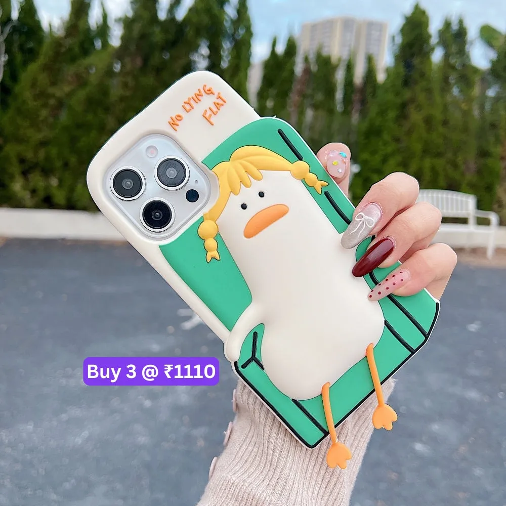Soft Silicone Ducklings Phone Case - iPhone 16 Pro Max