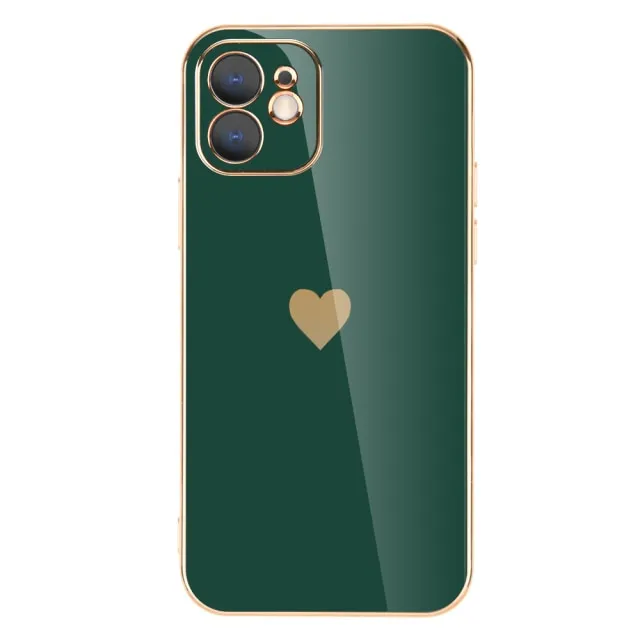 Solid Plating Lens Protection Phone Case For iPhone 12 11 Pro Max X XR XS Max 8  13 Pro Max Soft Cover Case