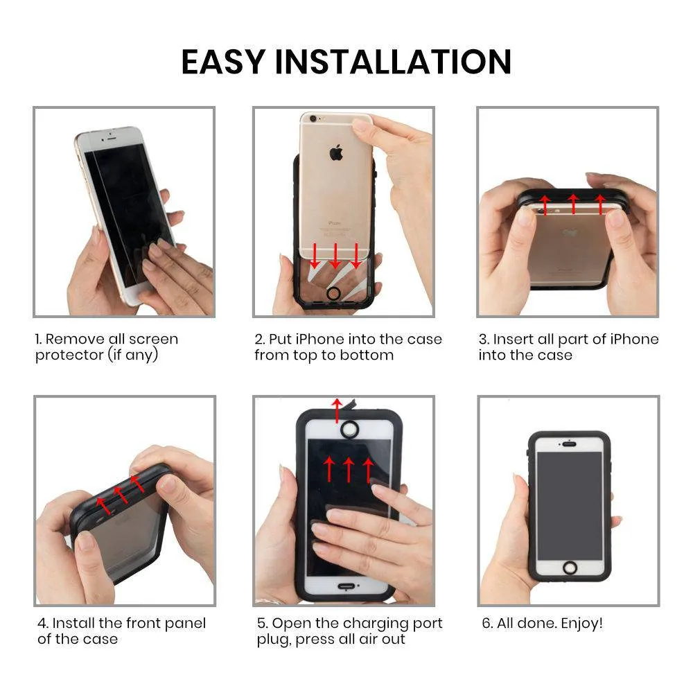 Waterproof case dust-free IP68 protection iPhone Case
