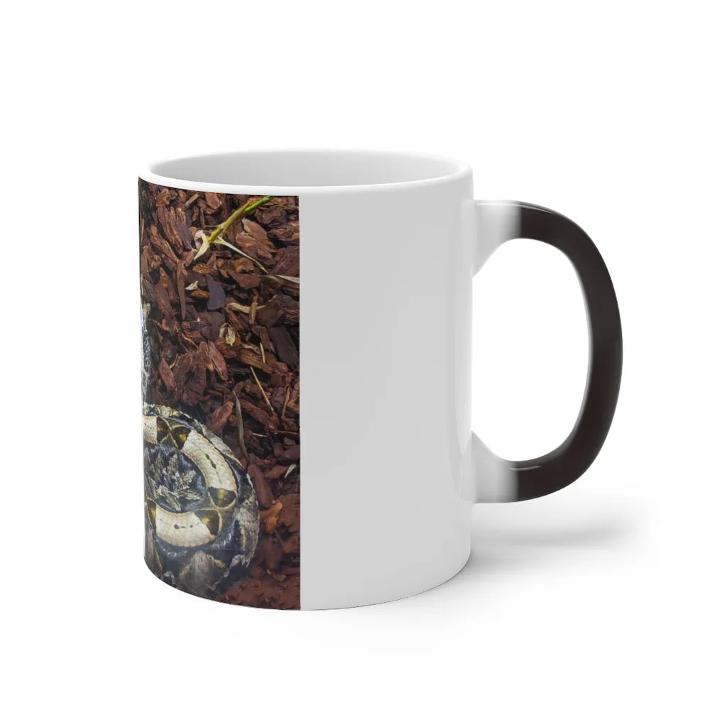 White Black Snake Color Changing Mug